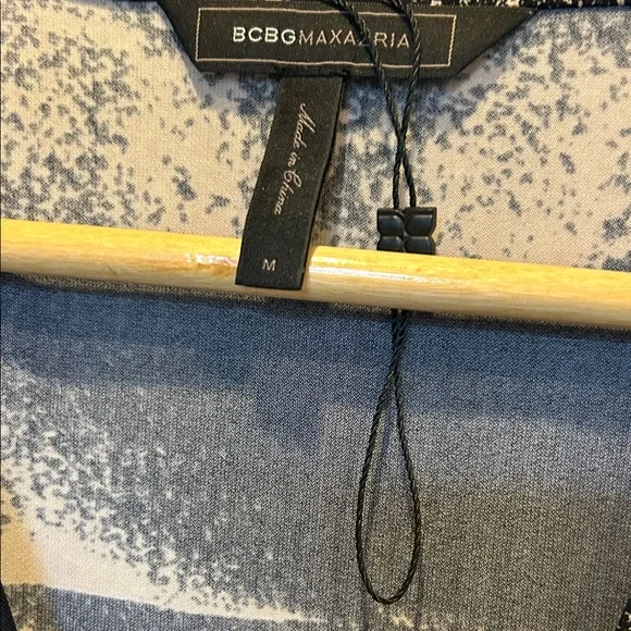 BCBGMaxAzria Alberta Gold and Black Wrap Dress size M - Picture 7 of 8